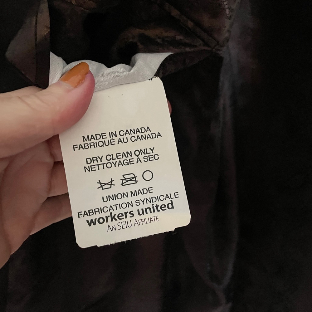 S.C. Soft Men’s Blazer Santo model Cashmere Wool Silk Brown Chocolate Size 46T - Picture 13 of 15